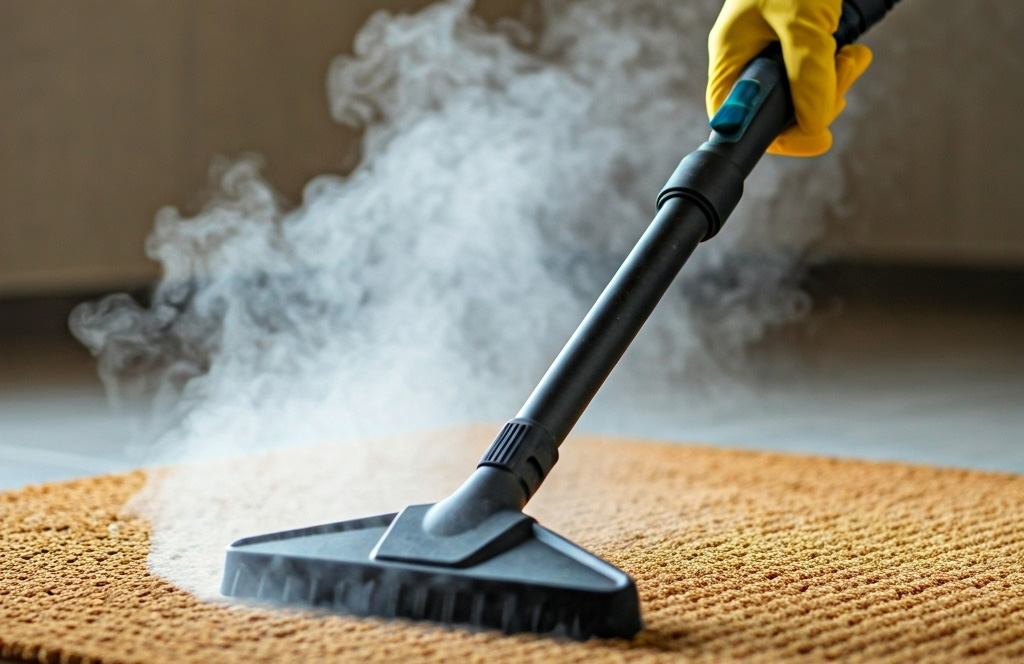 Nettoyer tapis avec un nettoyeur vapeur